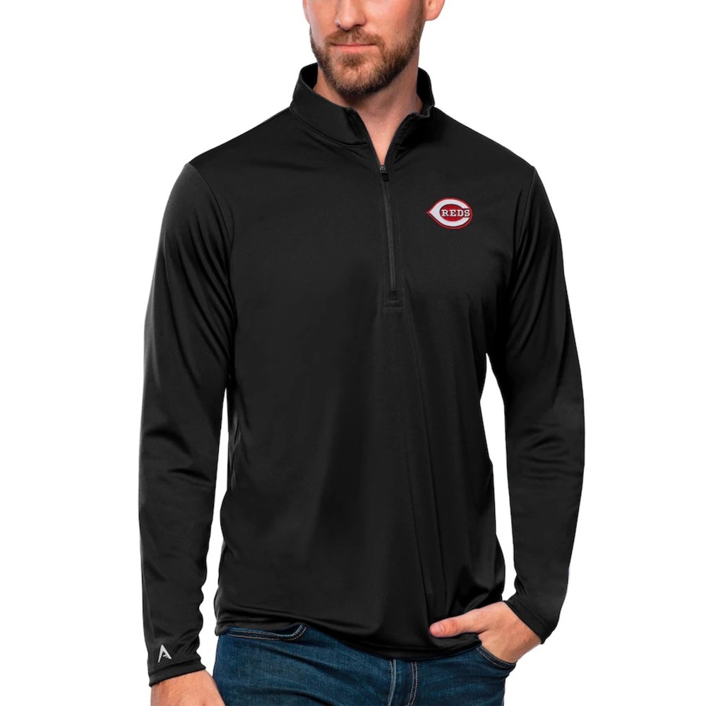 Cincinnati Reds - Men’s Fleece Quarter Zip - Size Medium - Antigua